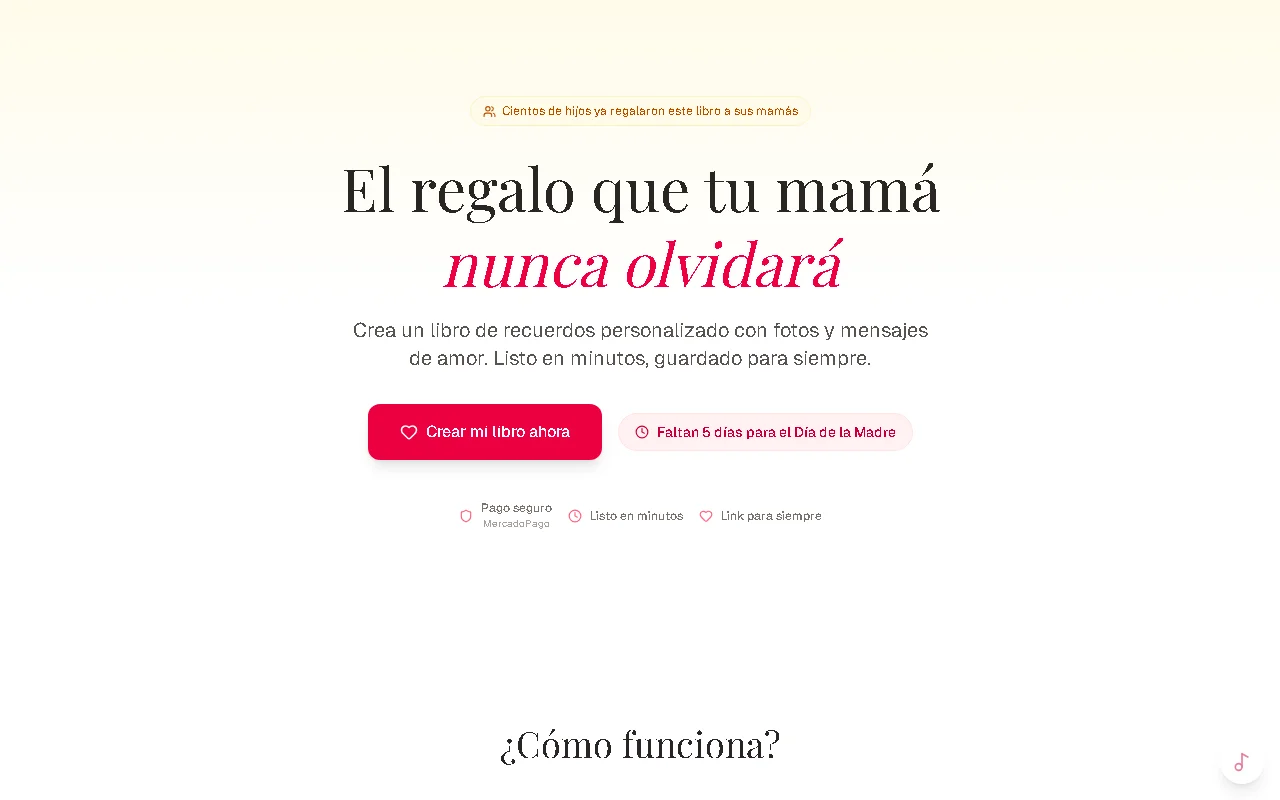 Libro de Recuerdos - Día de la Madre